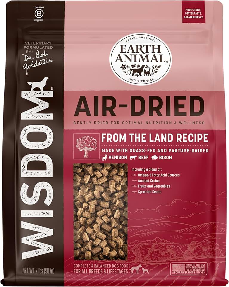 Natural Air Dried Dog Food for All Breeds and Ages