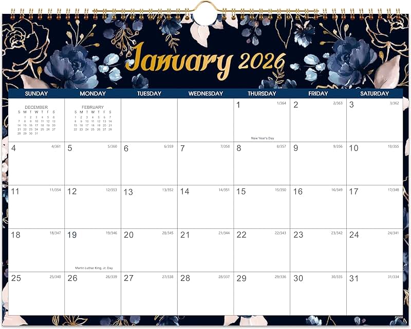 2026 Wall Calendar with 12 Months and Premium Paper