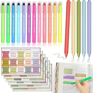 Bible Journaling Kit with Highlighters, Pens, and Tabs