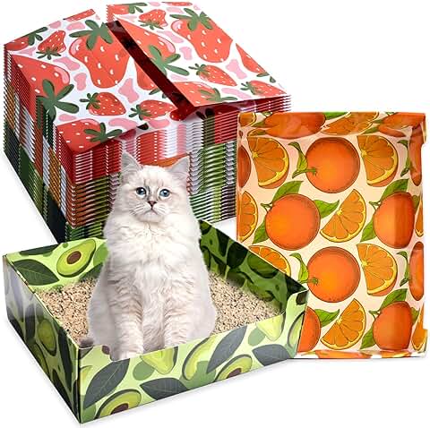 30 Pack Foldable Waterproof Cat Litter Boxes