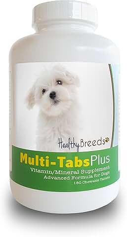 Healthy Breeds Maltese Multi-Tabs Plus Chewable Tablets 180 Count