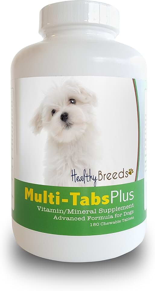Healthy Breeds Maltese Multi-Tabs Plus Chewable Tablets 180 Count