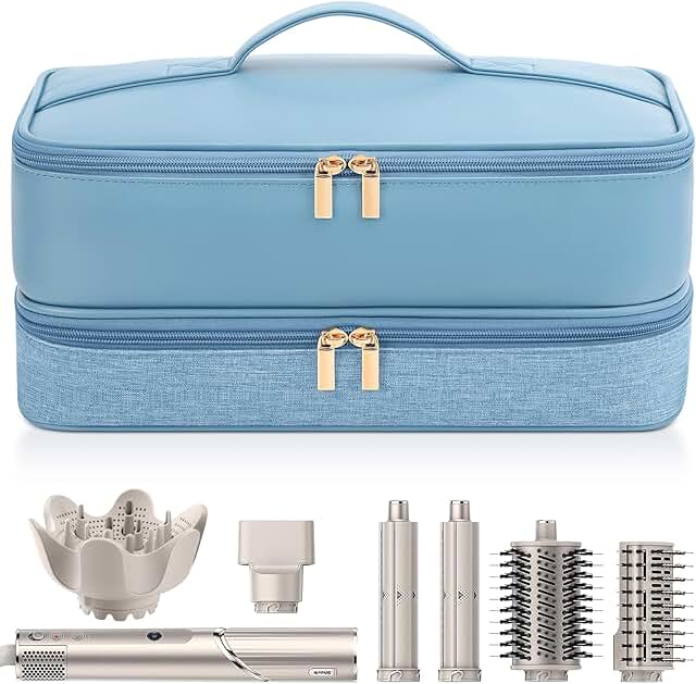 Travel Hair Dryer Case for Flexstyle, Double-Layer Carrying Bag