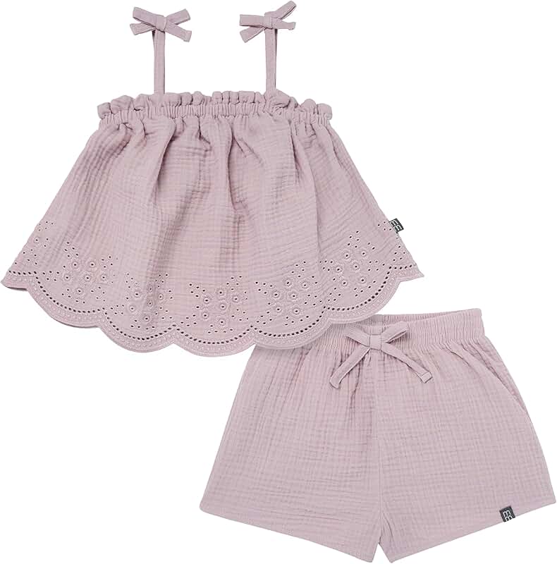 Baby Girls' Gauze Top and Shorts Set