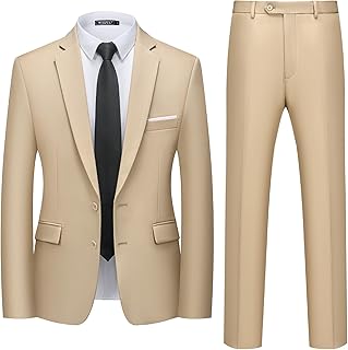 Men's Slim Fit Two-Piece Suit for Party and Business