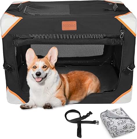 Portable Collapsible Dog Crate for Small and Medium Dogs