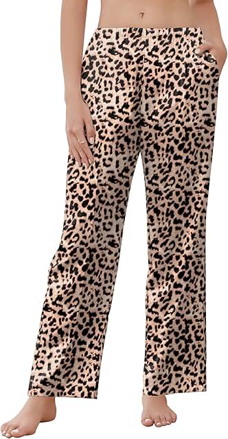 Women's Silk Satin Pajama Pants with Pockets