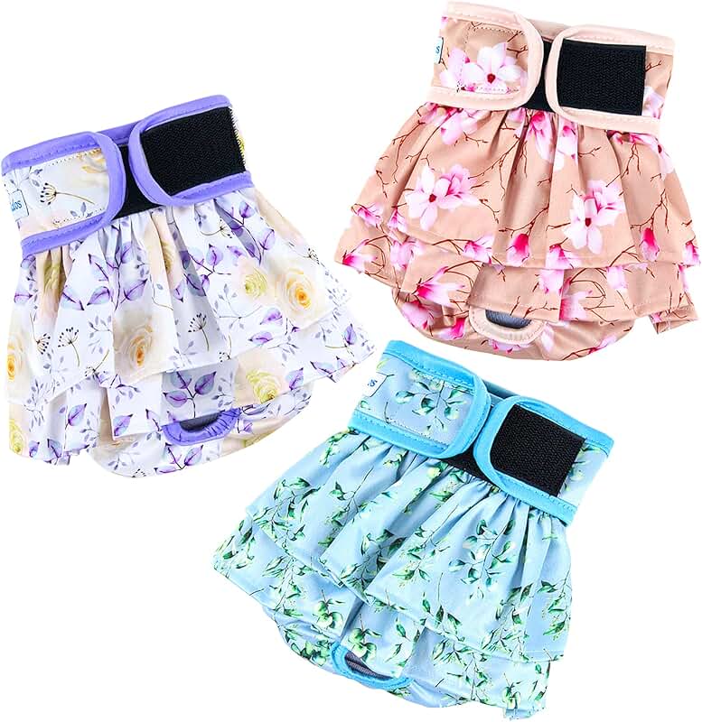 Reusable female dog diapers, easy to use and absorbent