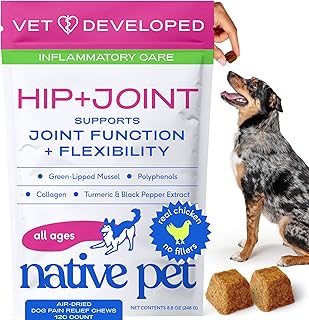 Pet Pain Relief Chews for Dogs, Supports Joints and Reduces Inflammation