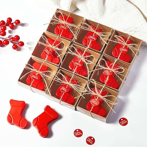 50 Christmas Handmade Soap Gift Set in Decorative Box
