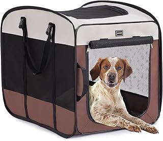 Portable Collapsible Dog and Cat Crate for Medium Pets