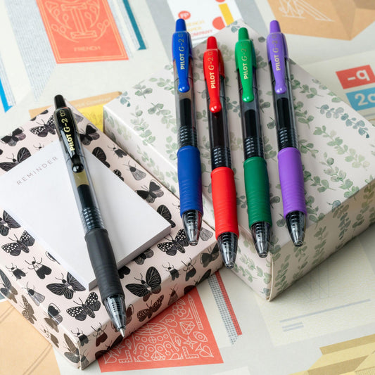 Set of 8 Fine Point Gel Pens in Assorted Colors