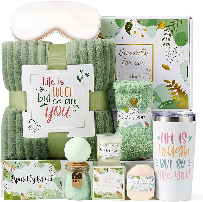 Get Well Gifts for Women with Blanket and Tumbler