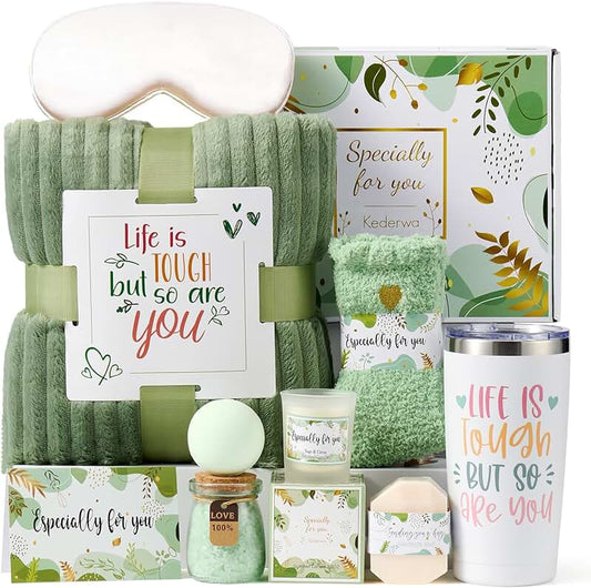 Get Well Gifts for Women with Blanket and Tumbler