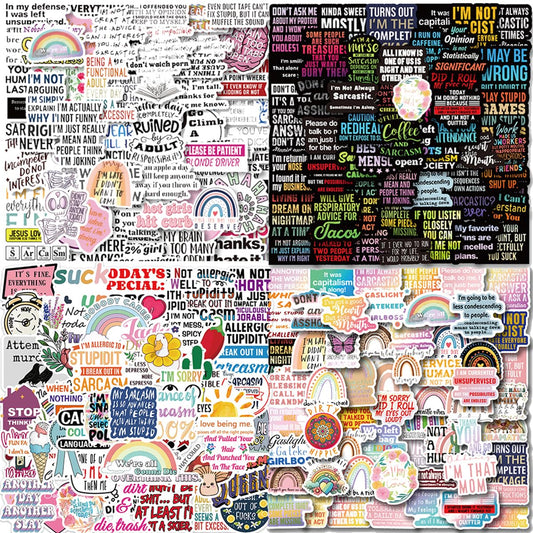 200 Funny Sarcastic Stickers for Adults