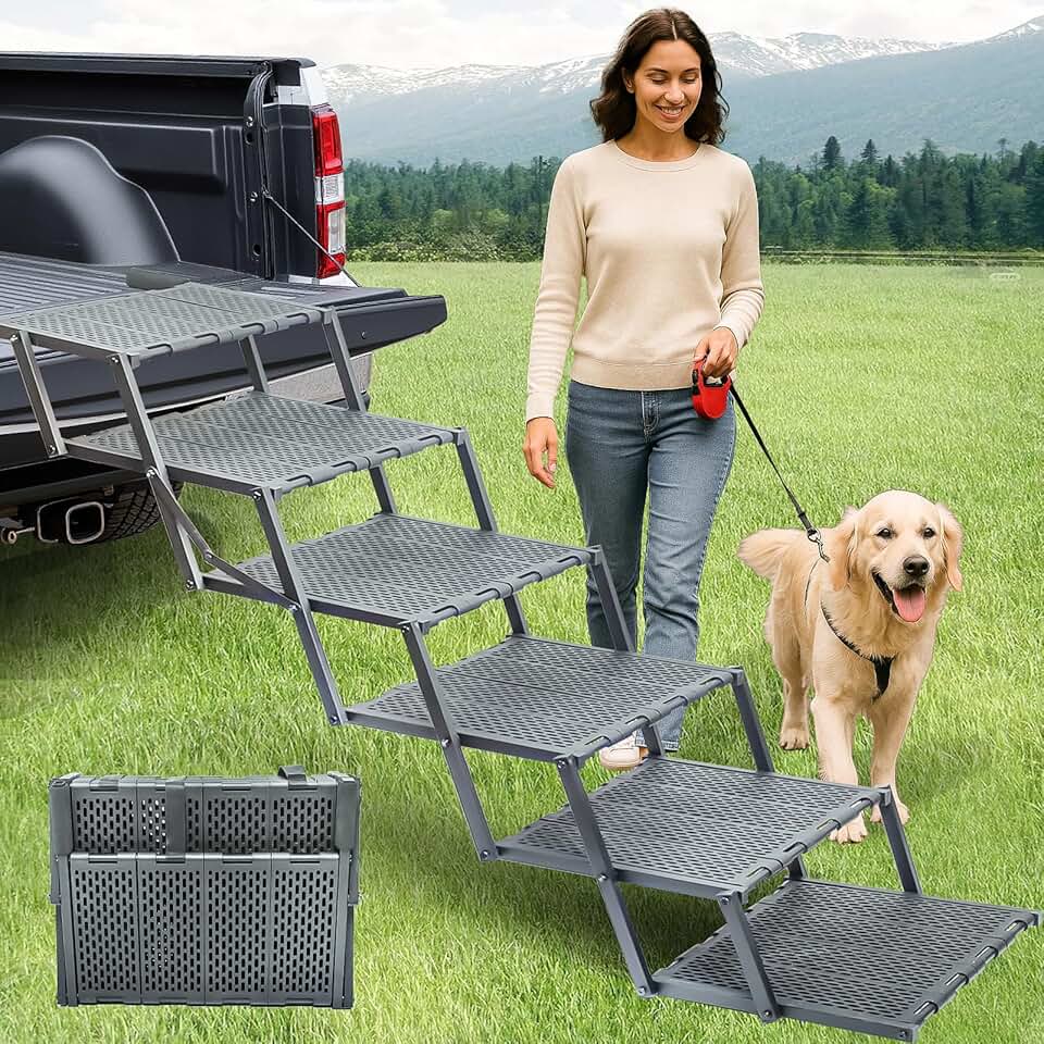 Portable Wide Dog Ramp for Cars and Trucks
