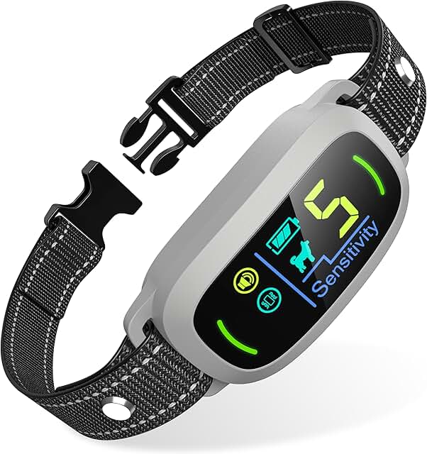 Dog Bark Collar for All Sizes with Adjustable Sensitivity