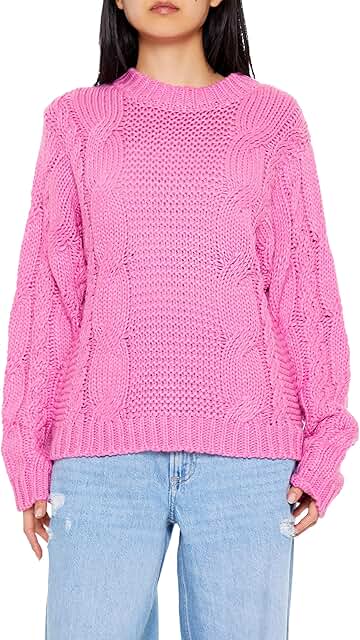 Women's Ribbed Cable Knit Sweater