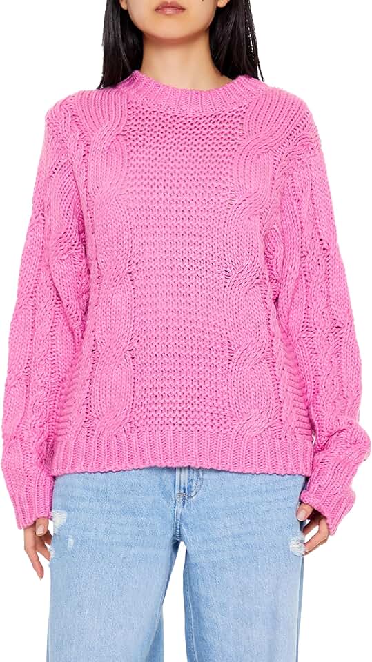 Women's Ribbed Cable Knit Sweater