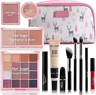 All-in-One Travel Makeup Kit for Women in Pink