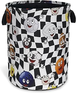 Foldable Oxford Cloth Ball Laundry Basket with Handle