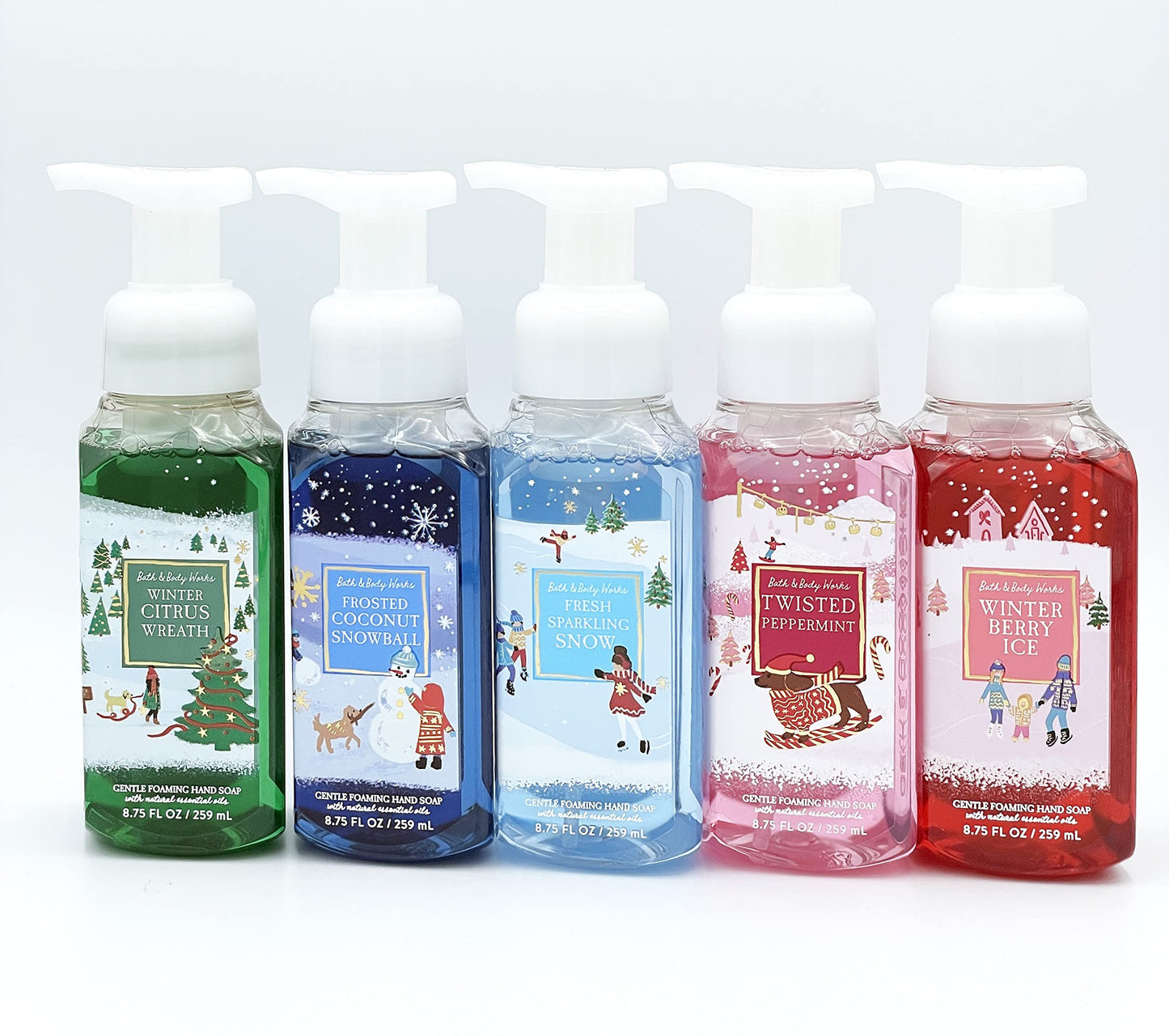 Holiday tle Foaming Hand Soap, Set of 5