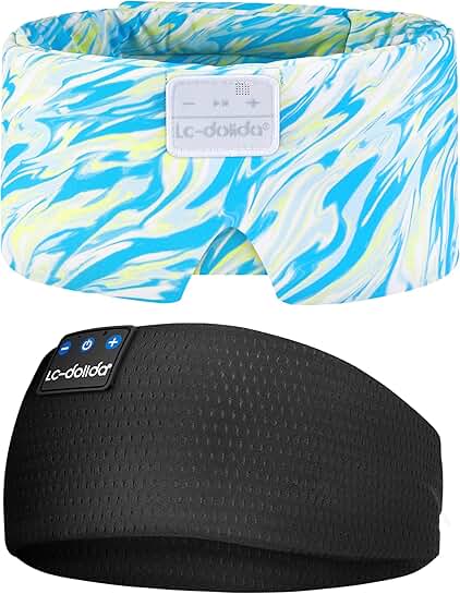 Extra Large Silk Sleep Mask with Bluetooth Headphones