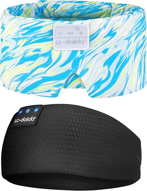Extra Large Silk Sleep Mask with Bluetooth Headphones