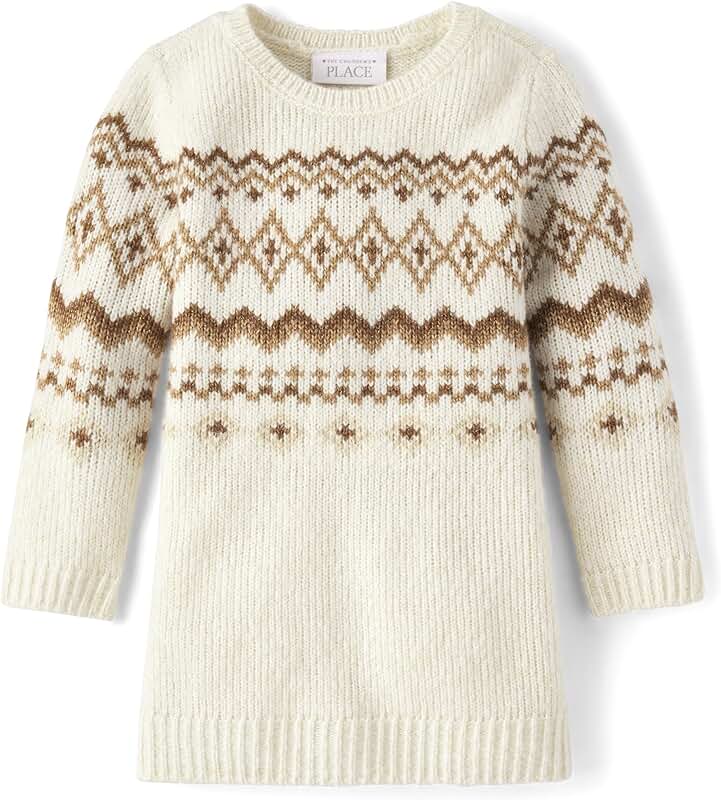 Girls' Long Sleeve Sweater Dress