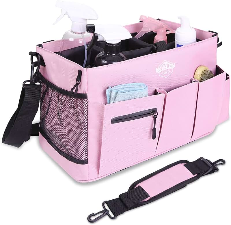 Large Wearable Cleaning Caddy with Handle and Straps