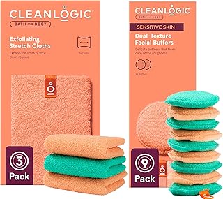 Exfoliating Facial Pads and Body Cloths Bundle