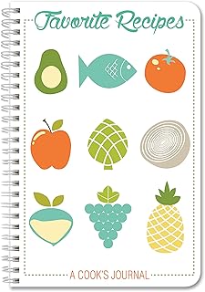 Recipe Journal with 120 Pages and Wire-O Binding