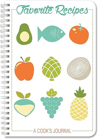 Recipe Journal with 120 Pages and Wire-O Binding
