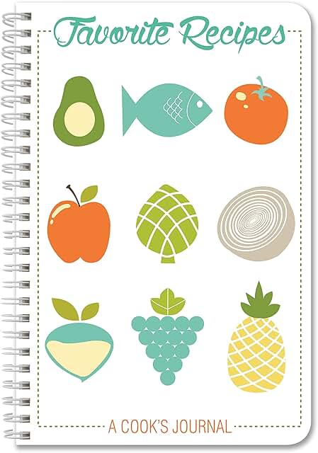 Recipe Journal with 120 Pages and Wire-O Binding