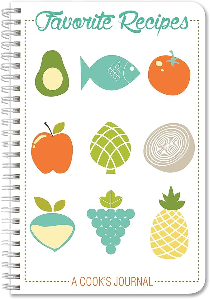 Recipe Journal with 120 Pages and Wire-O Binding