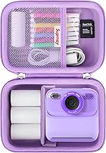 Kids Camera Storage Bag with Mesh Pocket in Purple