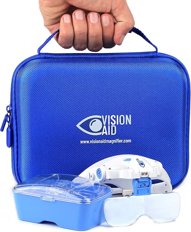 Magnifying Glasses with LED Light and Storage Case