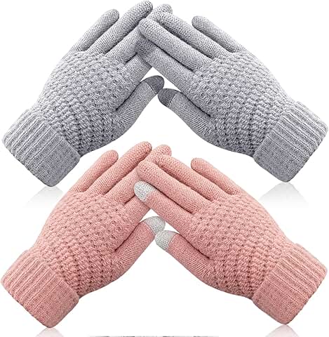 Women's Warm Soft Touchscreen Winter Gloves