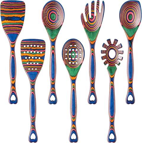 7-Piece Wooden Cooking Utensil Set