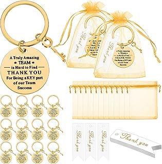 36 Employee Appreciation Thank You Keychains