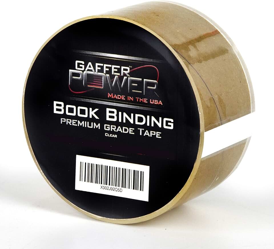 Clear Bookbinding Tape, 2" x 15 Yards, Strong and Acid-Free