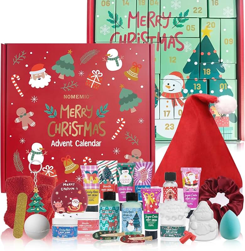 24-Piece Bath and Body Christmas Gift Set for Teens