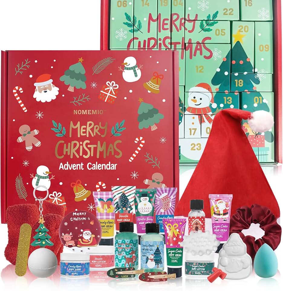 24-Piece Bath and Body Christmas Gift Set for Teens