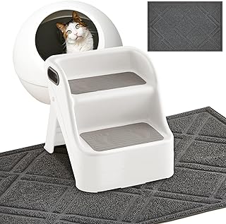 2 Pack Cat Ramp with Non-Slip Mat and Rubber Feet