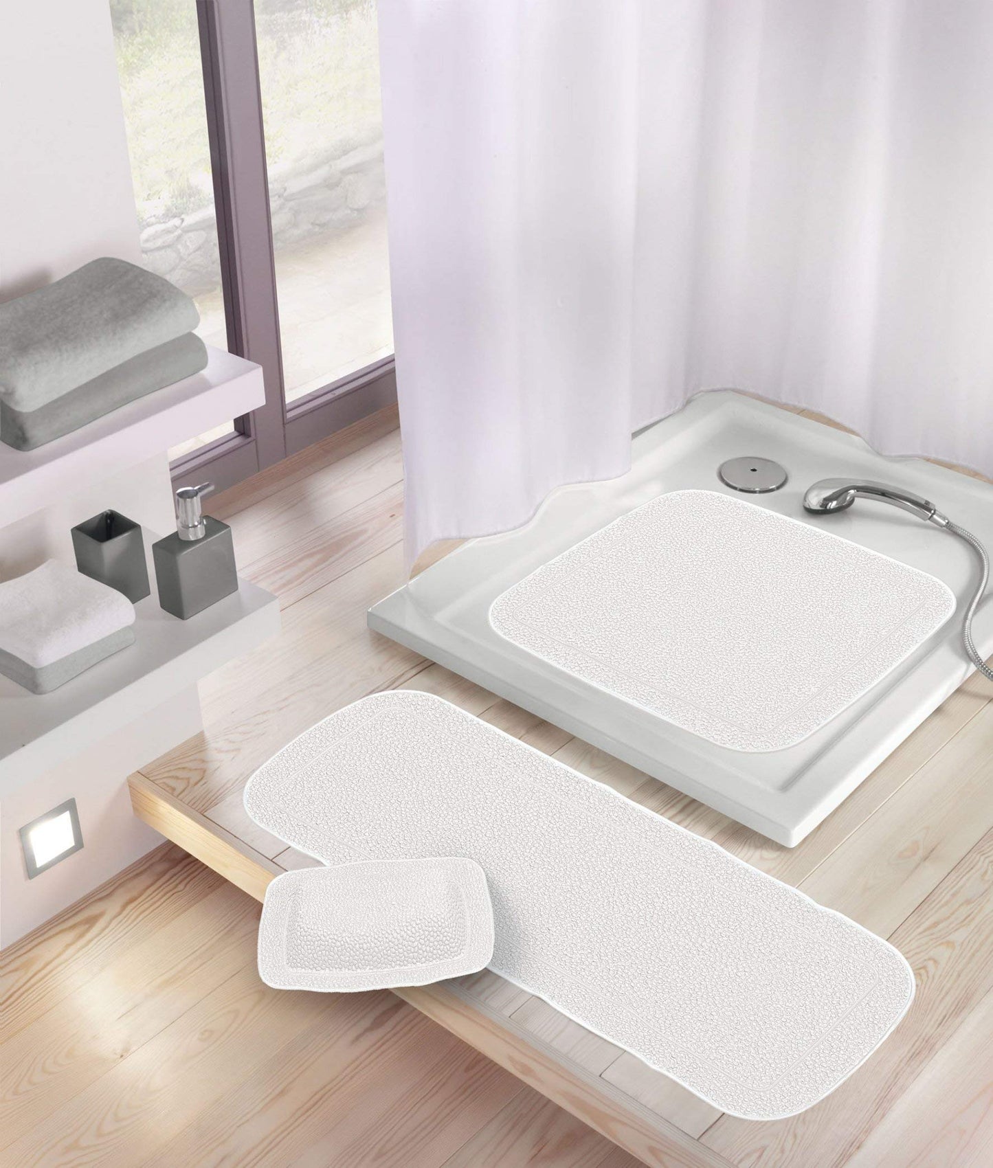 Java Plus PVC ee Tub Safety ats (14.2x36.2, White)