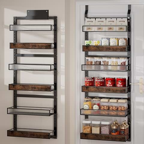 Over the Door 6-Tier Wall Mount Spice Rack
