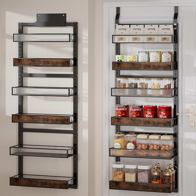 Over the Door 6-Tier Wall Mount Spice Rack