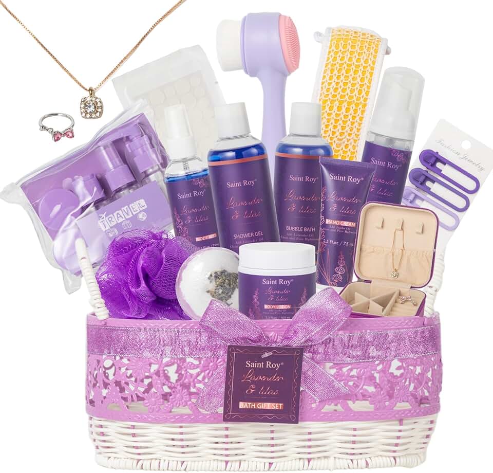 22-Piece Bath and Body Gift Set with Jasmine and Honey Scents