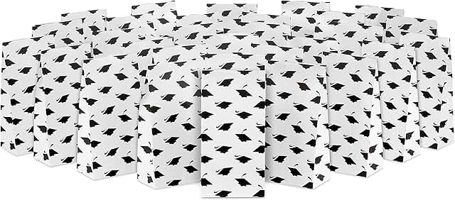 Graduation Party Favor and Treat Bags, 30 Pack