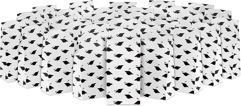 Graduation Party Favor and Treat Bags, 30 Pack